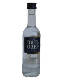 Российские Алкоминиатюры Пять Озер Премиум <br>Vodka Pyat` Ozer