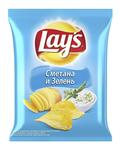 Снэки ЛЕЙЗ Сметана/Зелень  0.08 л Chips Lays Sour cream / green