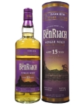 Виски Бенриах Дарк Ром 0.7 л, (туба), сингл молт Whisky Benriach Dark Rum Single malt 15 years