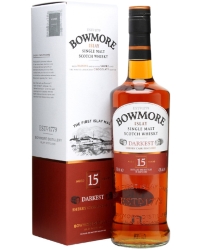     <br>Whisky Bowmore Darkest Single malt 15 years
