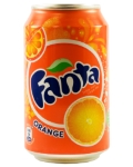 Безалкогольный напиток Фанта апельсин 0.33 л Soft drink Fanta orange